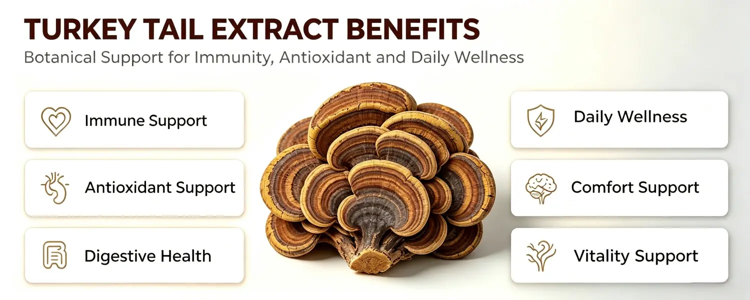 TURKEY TAIL EXTRACT BENEFITS TURKEY TAIL EXTRACT BENEFITS