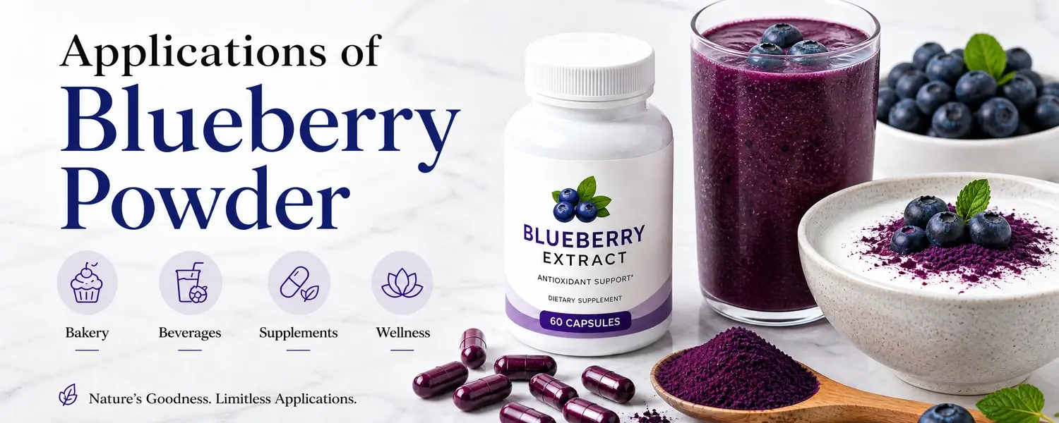 Application of Blueberry Powder Application of Blueberry Powder
