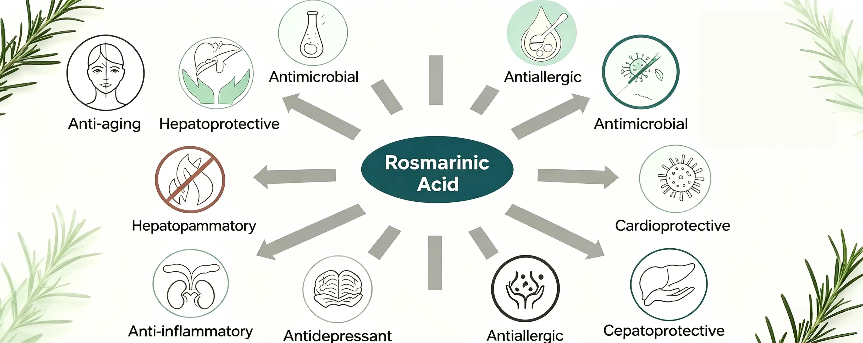 Benefits of Rosmarinic acid Powder Benefits of Rosmarinic acid Powder