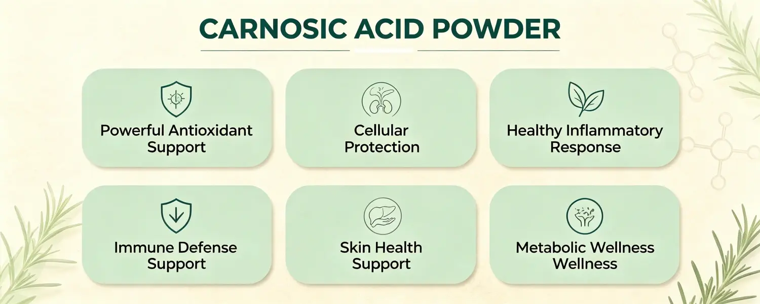 Benefits of Carnosic acid Powder Benefits of Carnosic acid Powder