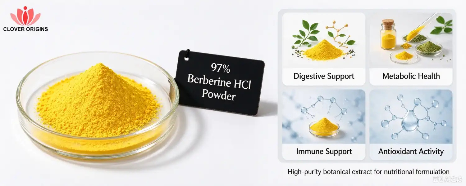 97% Berberine HCl Powder 97% Berberine HCl Powder